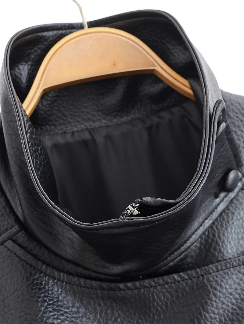Women’s Black Moto Faux Leather Jacket