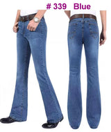 Men's Mid-Rise Flare Jeans | Slim Fit Denim Trousers