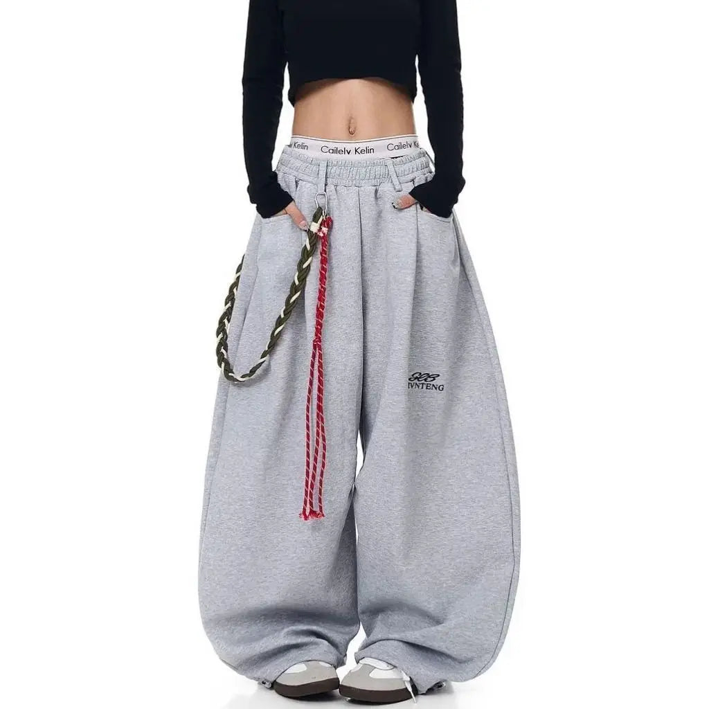 Men's Wide-Leg Baggy Pants