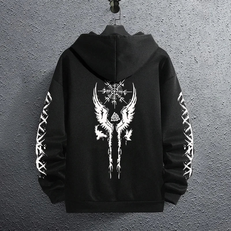 Men’s Classic Black Pullover Hoodie