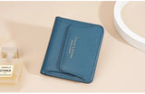 Fashionable Mini Women Wallet Name Engraving High-Quality Card Holder Simple Short Female Coin Purse Small Ladies Purse