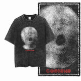 G24 Exclusive Big Size Cool Cotton Men's COOLMIND Printed Graphic T-shirt | Acid Washed Streetwear O-neck Men's Tee Tshirt