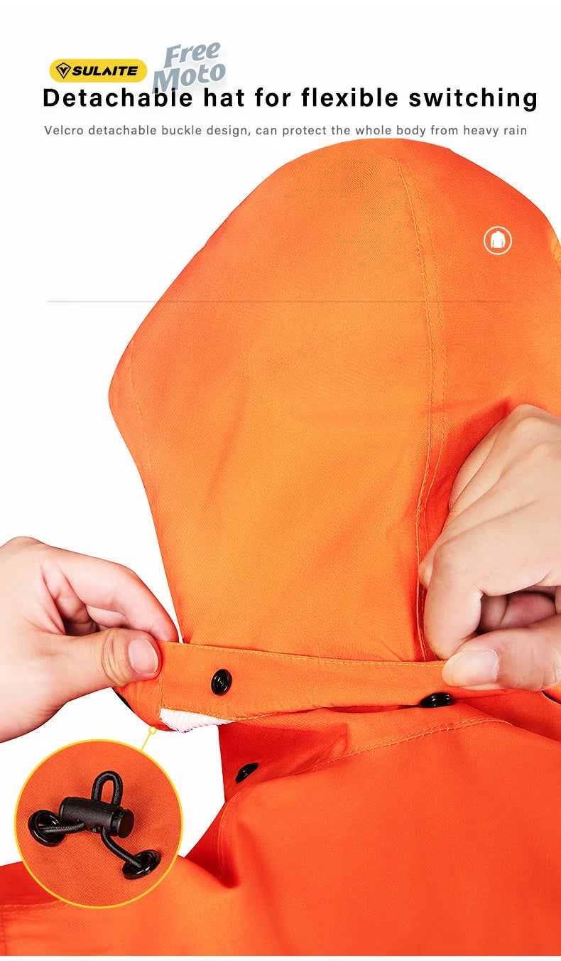 SULAITE Men's Waterproof Reflective Rain Suit – Jacket & Pants