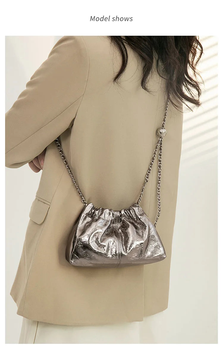 FOXER Genuine Leather Women Small Shoulder Bag Lady Fashion Mini Crossbody Handbag Purse Perfect Gift for Wife, Girlfriend