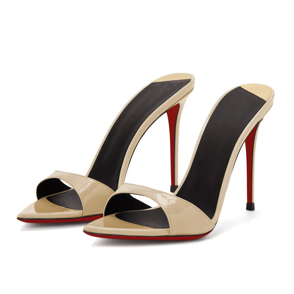 Women's Pointed-Toe Stiletto Heels — Open-Toe Summer Sandals