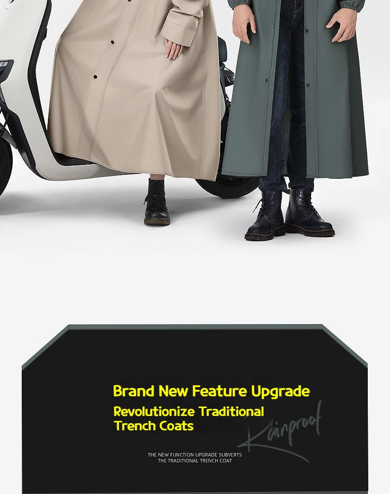 All-Weather Full-Body Poncho for Cycling & Hiking