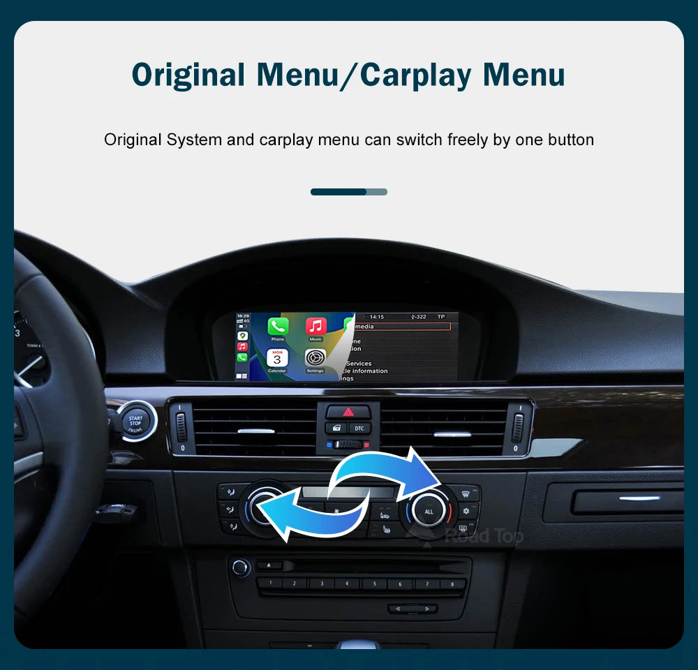 8.8'' Wireless CarPlay & Android Auto for BMW 3/5 Series – CCC & CIC Multimedia Screen