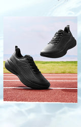 QIAODAN YUYI 4 Winter Running Shoes Men's Sports Shoes Waterproof Absorbing Lightweight Black Fleece Sneakers QXB023244007B