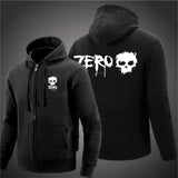 Zero Skateboard Logo Men's Harajuku Zipper Hoodie
