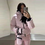 Windproof Faux Fur Ski Jumpsuit