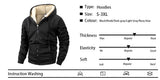 Men's Fleece Zip-Up Hoodie Jacket – Warm & Windproof