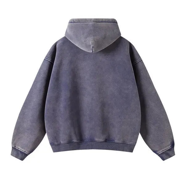 Men’s Vintage Wash Relaxed Zip-Up Hoodie