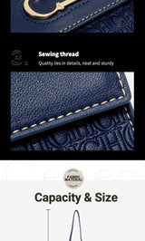 Letter Print Crossbody Satchel