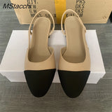 Women's Elegant Flat Sandals | Mixed Color Comfort Shoes