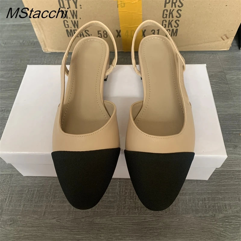 Women's Elegant Flat Sandals | Mixed Color Comfort Shoes