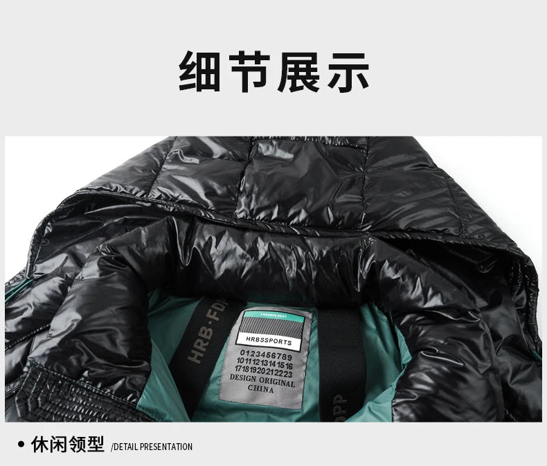 Men's Quilted Hooded Parka – Warm Winter Jacket