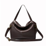2026 New Large Capacity Women's Shoulder Bag Genuine Leather Tote Casual Handbag for University Students And Commuters Crossbody