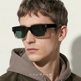 YIMARUILI Retro Square Men's Polarized Sunglasses Fashion Trend UV Protection High Quality TR90 Acetate Women's Driving Glasses
