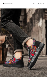 Men’s Graffiti Platform Sneakers