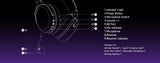 AKKO Verge S9 E-Sports Headset with Mic Quad-Mode Gaming Headphone 7.1 Channel Surround Sound Pro-Tuned FPS Audio 53mm Driver