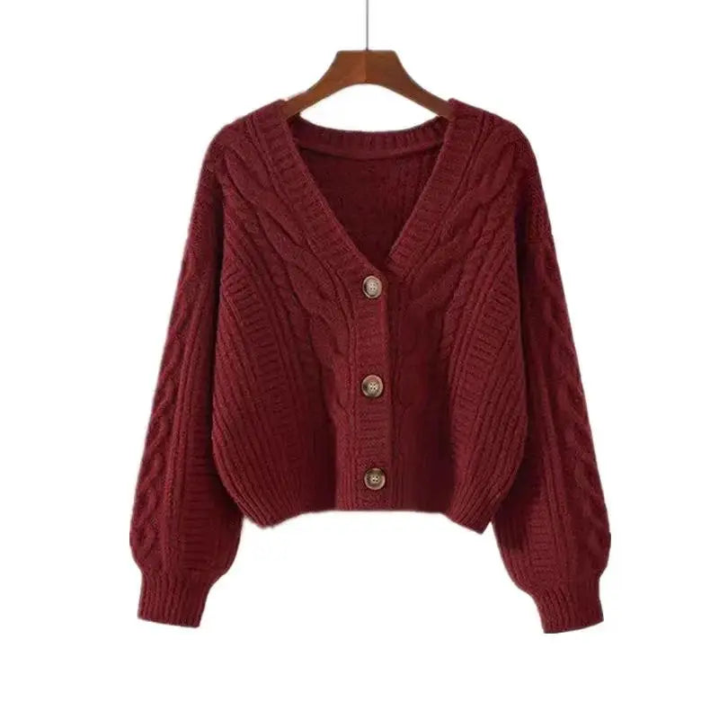 Women's Button-Front Knit Cardigan