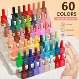 MXSI 60-Color Gel Nail Polish Kit – Glitter UV Set