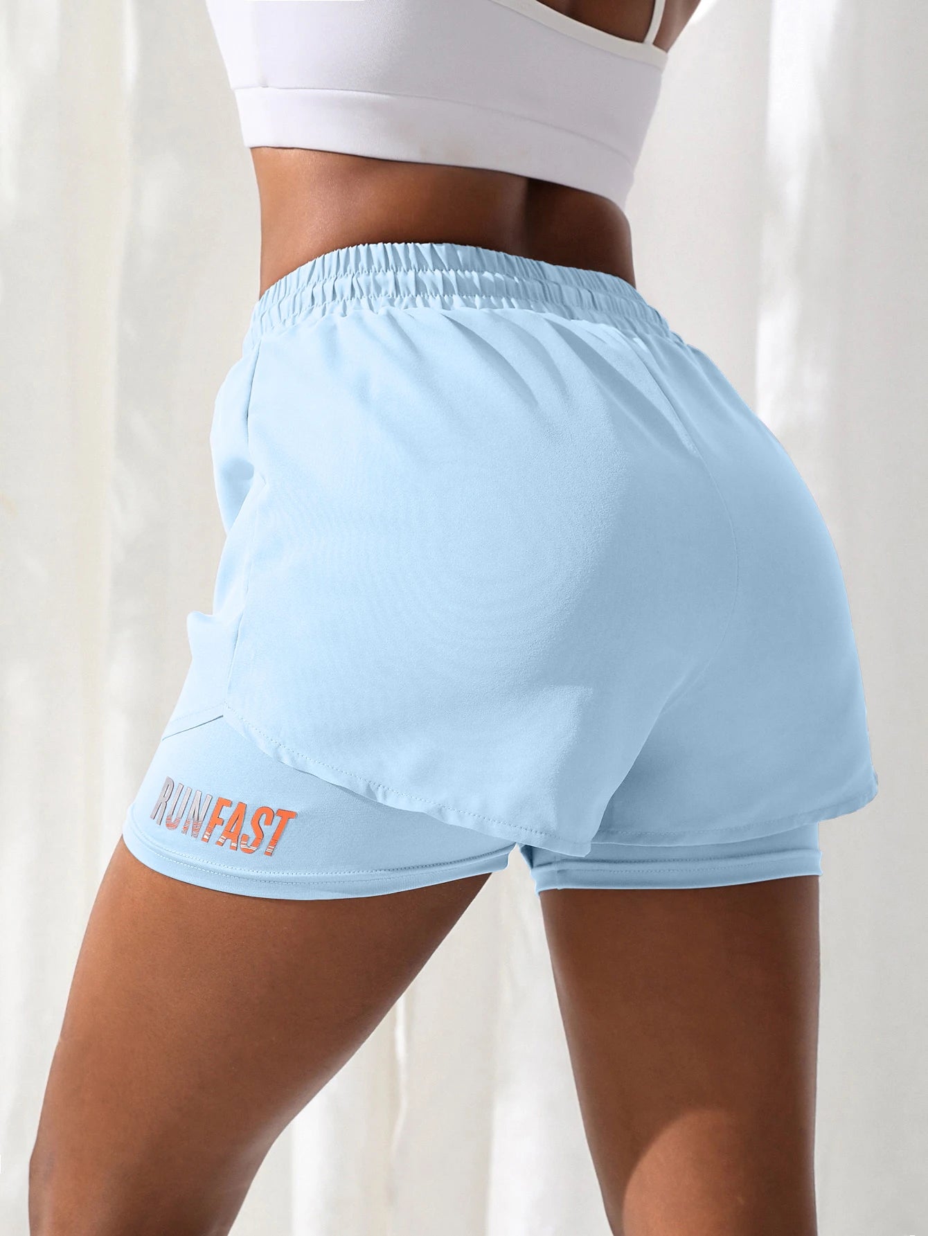 Women's High Rise 2-in-1 Running & Yoga Shorts