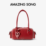 Amazing Song Toast Bag BGT Retro Chic Classic Bowling Bag Style Linear Shoulder Bag