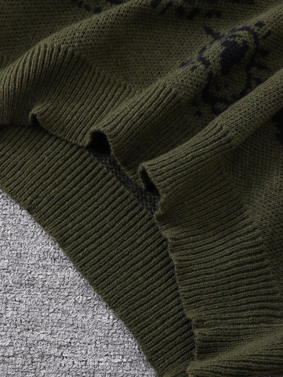 Men's Abstract Eye Jacquard Knit Sweater