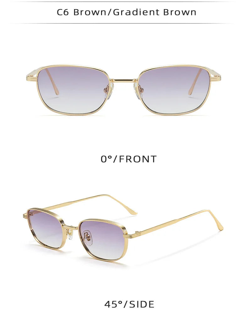 DDDLONG Fashion Small Square Retro Sunglasses Women Classical Vintage Punk Sun Glasses For Men Eyewear Outdoor Shades D626