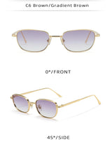 DDDLONG Fashion Small Square Retro Sunglasses Women Classical Vintage Punk Sun Glasses For Men Eyewear Outdoor Shades D626
