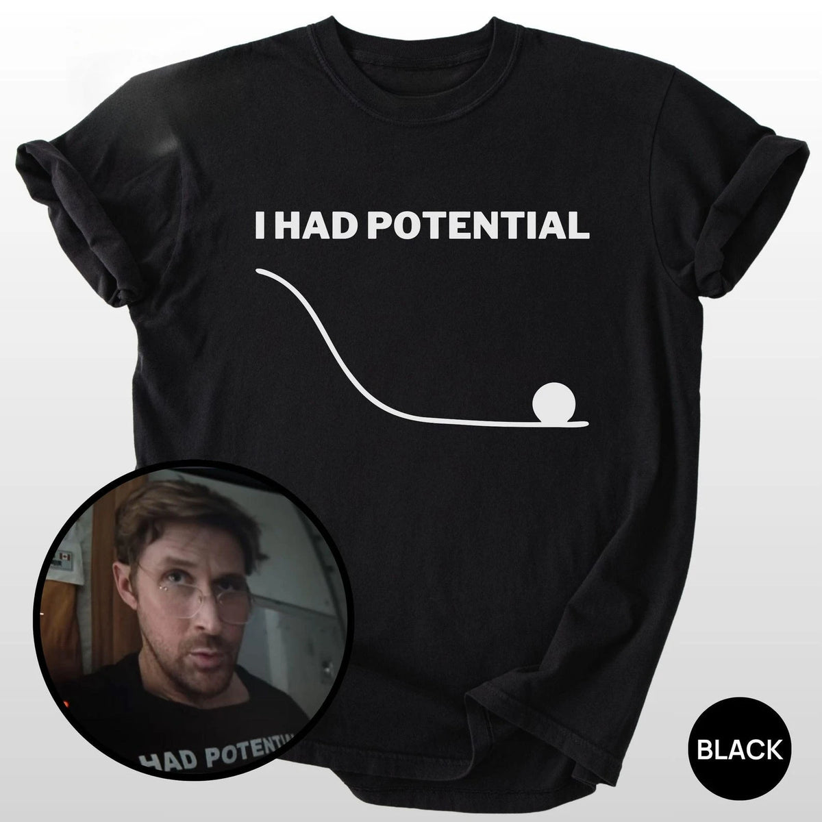 Dr Grace I Had Potential Cotton Graphic T-Shirt