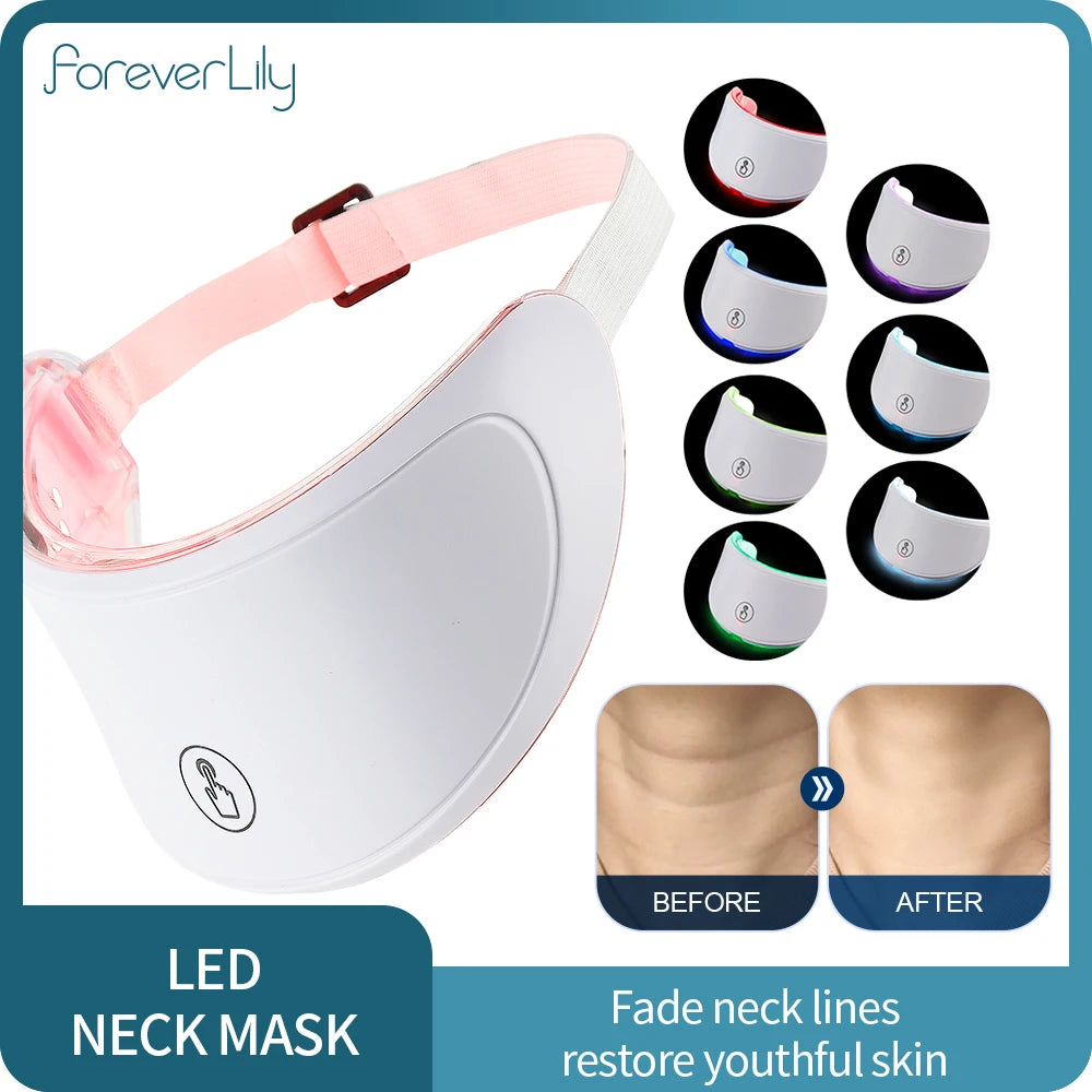 7-Color Photon LED Neck Rejuvenation Mask