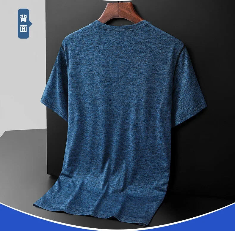 Men and Women's Breathable Camping Tee Shirt, Basic Sports Tops, Male and Female T-Shirts, Drop Shipping, Size Up to 8XL, Summer