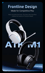 ATK N9 Game Headset Three Mode Wireless Headworn PS5  PC Gaming Headset Microphone Virtual 7.1 Surround Noise Reduction Headset