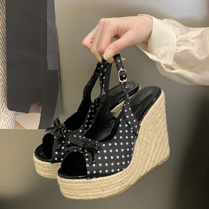 Aneikeh Women's Wedge Platform Sandals
