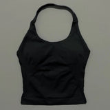 Impact Seamless Halter Longline Gym Top with Built-in Bra