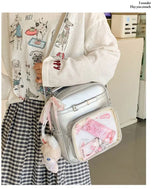 New Women Fashion Casual Backpack Preppy Style One Shoulder Crossbody Handbag Original Niche Design Girl Ulzzang Ita Bag