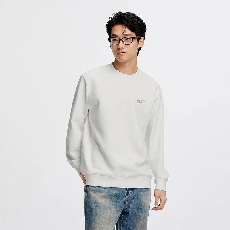 Semir Unisex Sweatshirt Regular Shoulder Crew Neck Soft Cotton Feel Pullover Everyday Casual Style Autumn Top 2026
