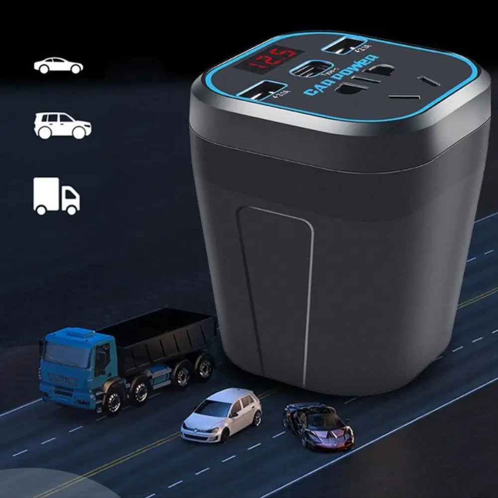 200W Car Power Inverter with USB-C Fast Charging