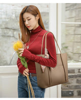 Genuine Soft Leather Tote Bag Women's Large Capacity Carrying Bags Designer Handbag Vintage Shoulder Bag Brand Commuting Bags