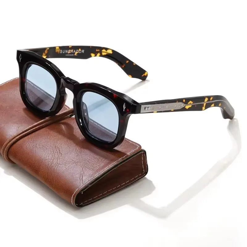 Handcrafted Acetate Round Sunglasses – UV400 Protection