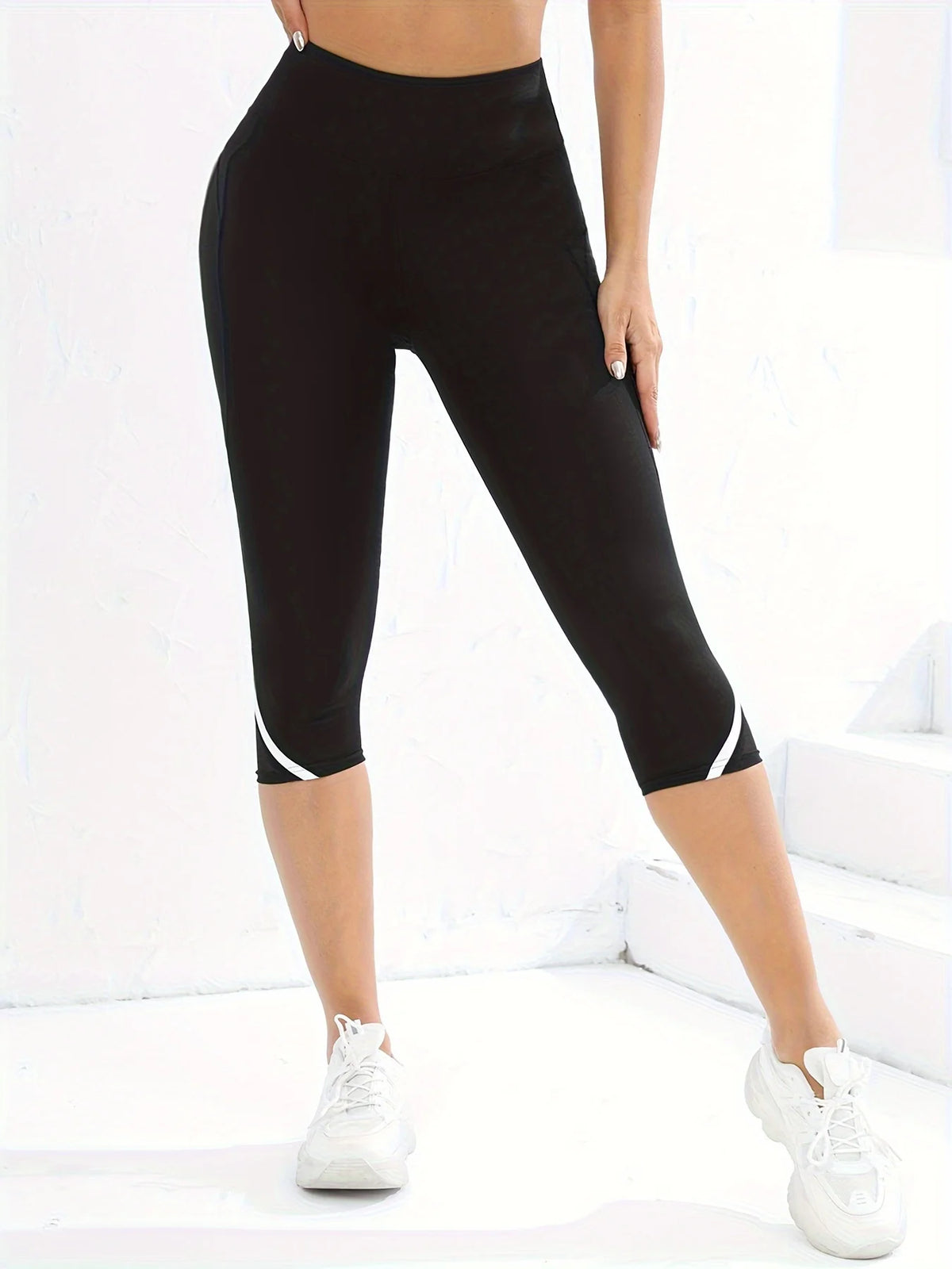 Women's High-Waisted Yoga Capri Leggings
