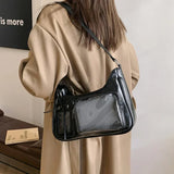 Y2K Transparent Ita Shoulder Bag – Harajuku Crossbody Purse
