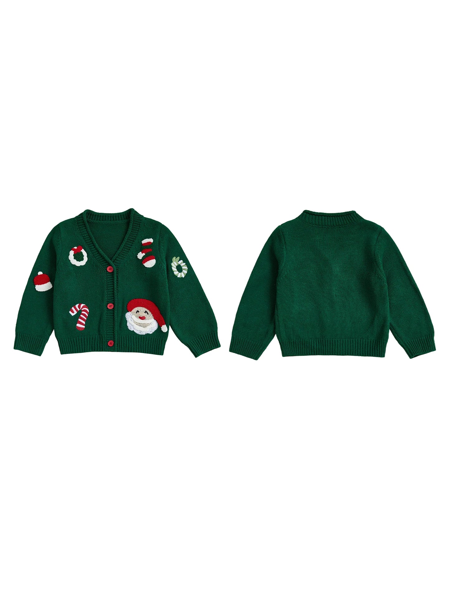 Infant Reindeer Knit Christmas Cardigan