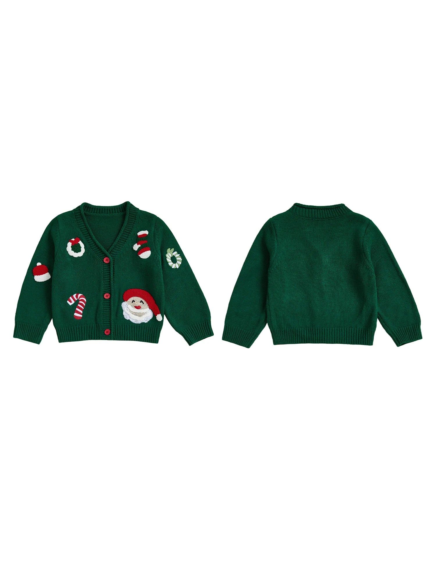 Infant Reindeer Knit Christmas Cardigan