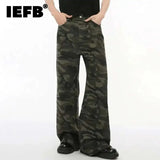 Vintage Camouflage Wide-Leg Men's Jeans