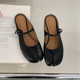 SUOJIALUN Women's Split-Toe Mary Jane Flats