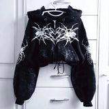 Women’s Y2K Geometric Zip-Up Hoodie