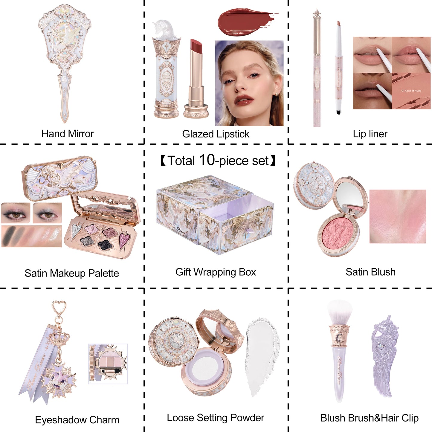 Flower Knows Knight Unicorn Makeup Gift Set